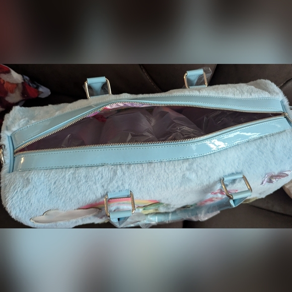 Dolls Kill x Care Bears Fuzzy Weekender Duffel Bag - Picture 7 of 12